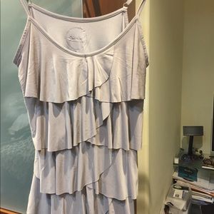 Inc ruffled Jersey cami. Sz L